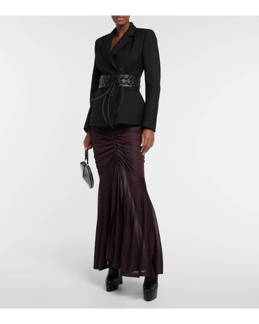 Alaïa Black Trekk 135 Leather Ankle Boots