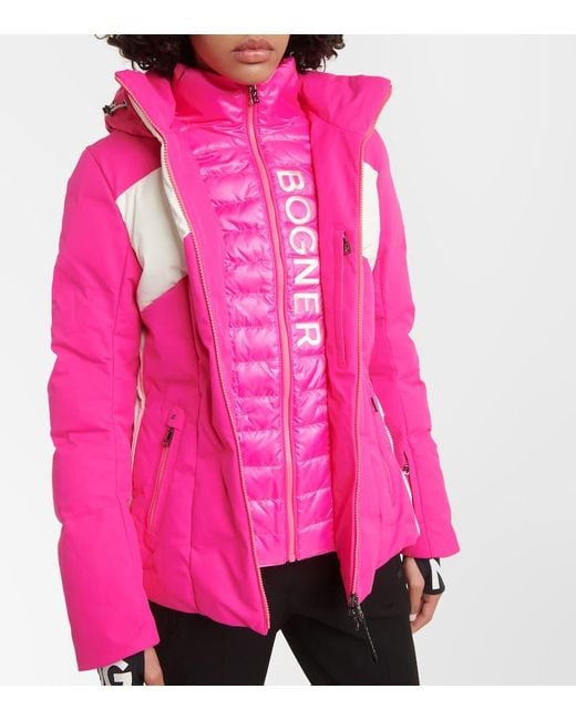 Chaqueta de esqui de plumas Della Bogner de color Pink