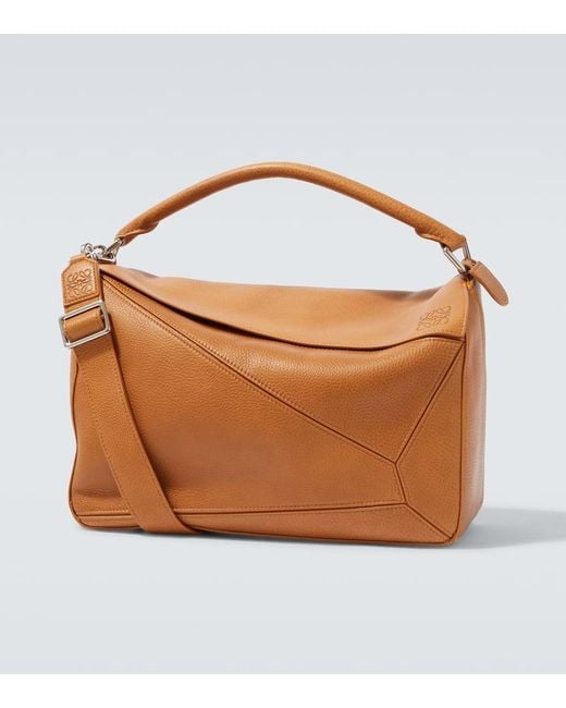 Loewe Tote Bag Puzzle Large Aus Leder in Brown für Herren