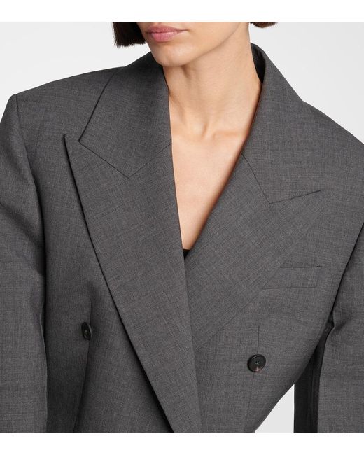 Rohe Black Blazer Hourglass Aus Wolle