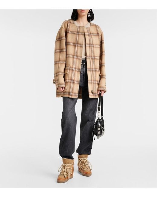 Isabel Marant Brown Nowles Shearling-lined Suede & Leather Boots