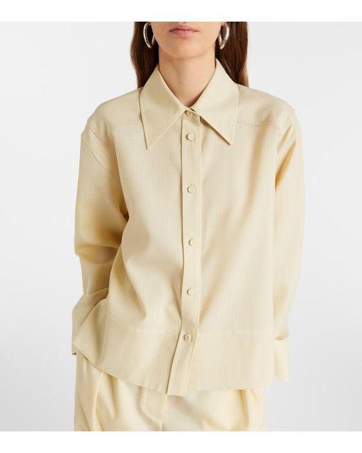 Jil Sander Natural Wool Shirt