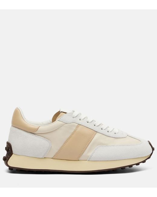 Tod's White Suede Sneakers