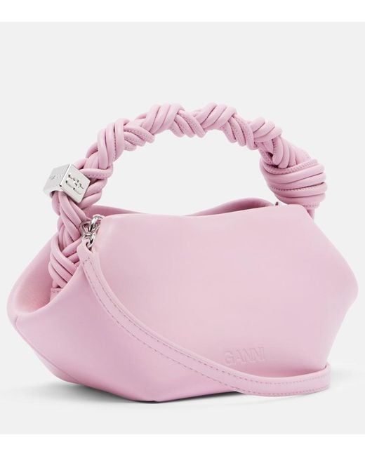 Ganni Pink Bou Mini Top-Handle Bag