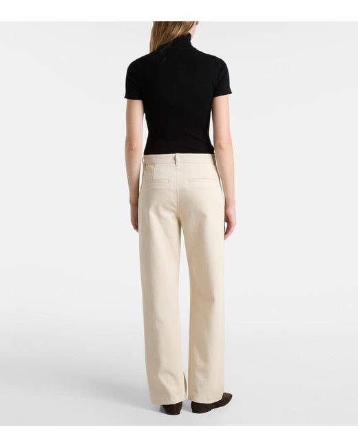 Totême Natural Mid-Rise Wide-Leg Jeans