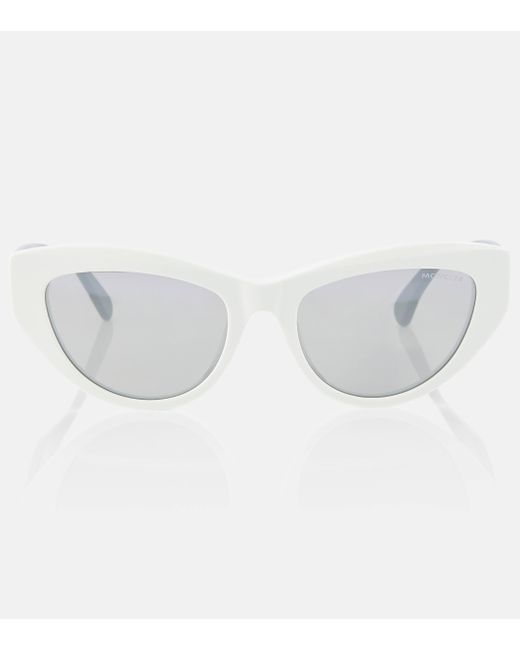 Moncler White Modd Cat-eye Sunglasses