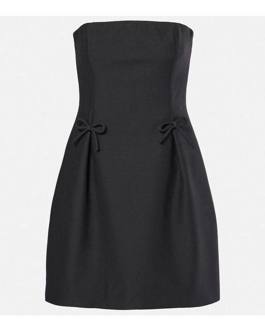 Valentino Black Crepe Couture Corset Dress