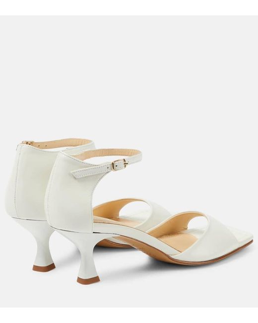 Souliers Martinez Metallic Kika Patent Leather Sandals