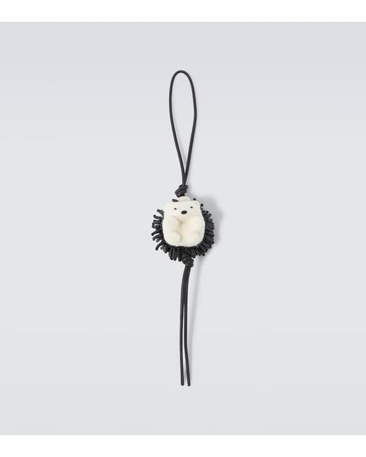 Charm Hedgehog Con Perline di Loewe in Metallic da Uomo