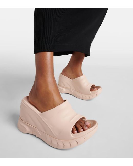 Sandali Marshmallow Con Zeppa di Givenchy in Pink