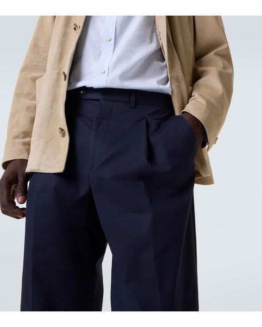 Saman Amel Gerade Hose Amo Aus Baumwolle Und Kaschmir in Blue für Herren