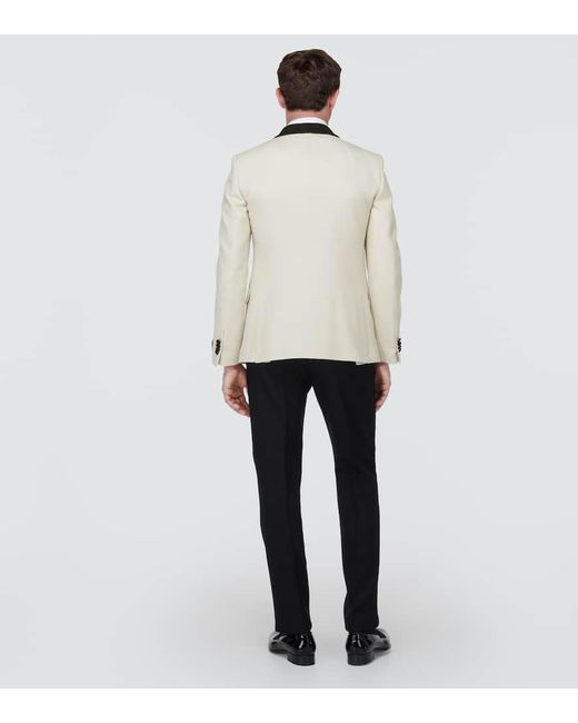 Esmoquin de lana Valentino de hombre de color White