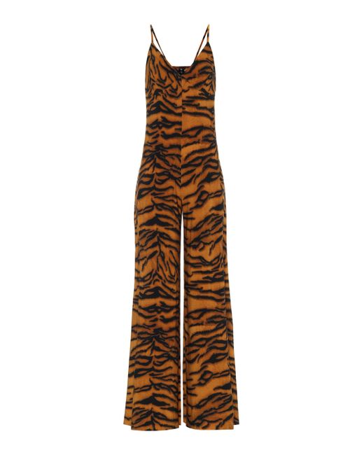 Norma Kamali Orange Exclusive To Mytheresa – Tiger-print Jumpsuit