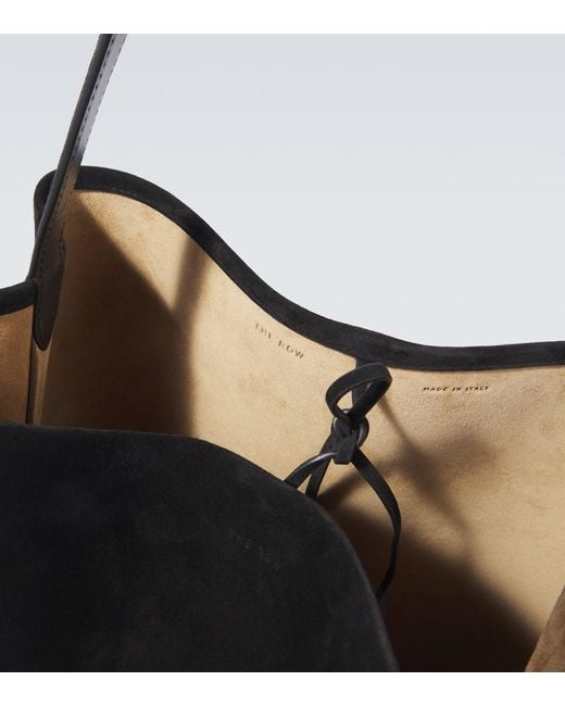 The Row Tote Bag N/S Parke Large Aus Veloursleder in Black für Herren