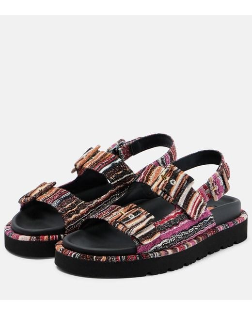 Missoni Black Mia Sandals