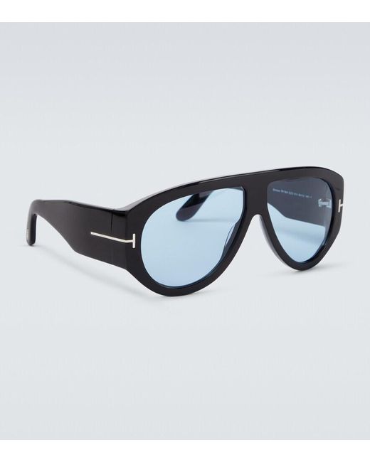 Tom Ford Blue Bronson Aviator Sunglasses for men
