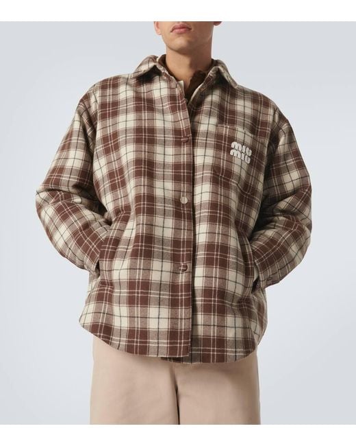Giacca di Miu Miu in Brown da Uomo