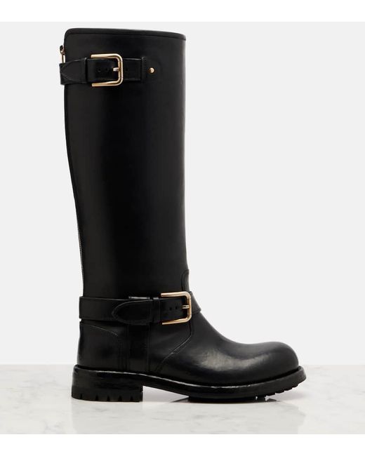 Stivali Biker di Dolce & Gabbana in Black