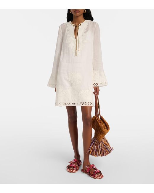Zimmermann Red Carousel Printed Espadrille Slides