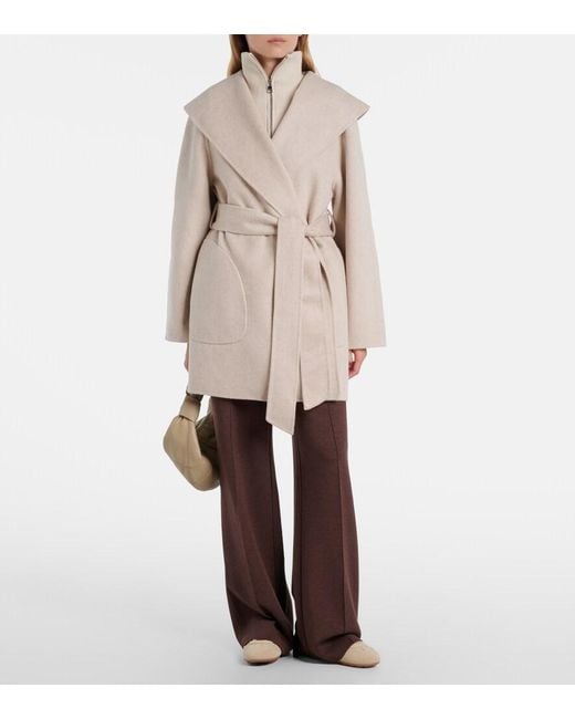 Varley Natural Edgemere Wool-Blend Wrap Jacket