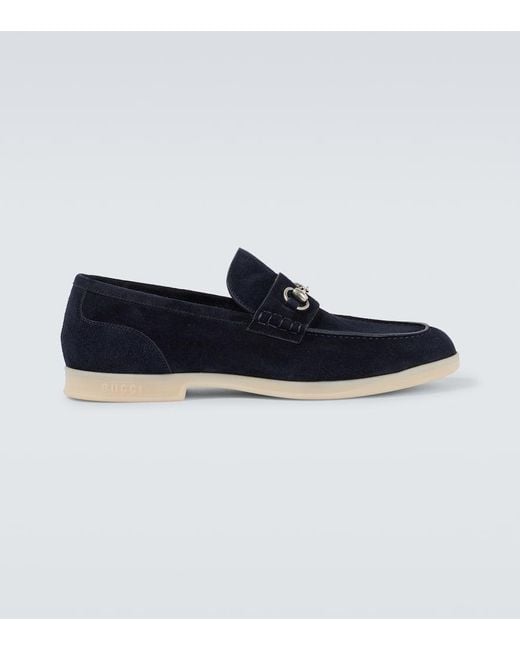 Gucci Blue Loafer With Horsebit, Size 39 It for men