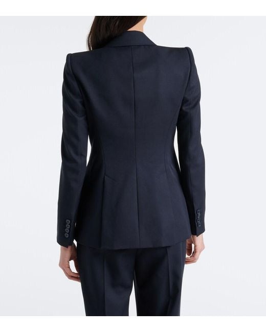 McQueen Blue Wool Blazer