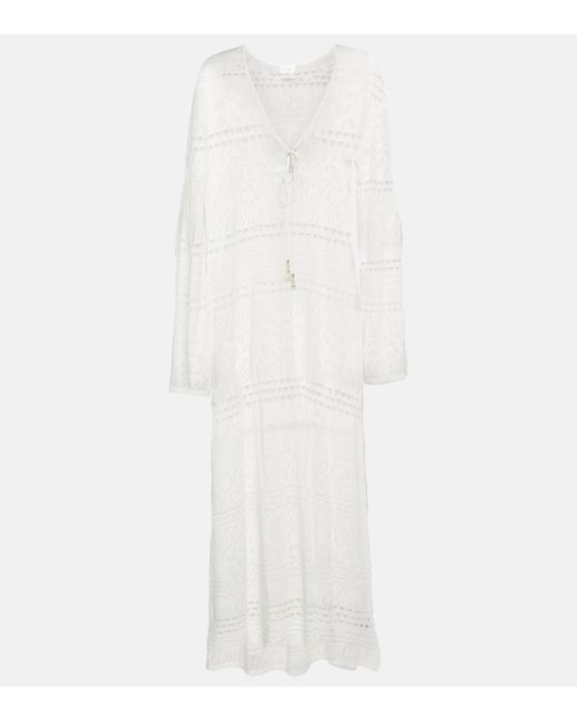 Robe longue Camilla en coloris White