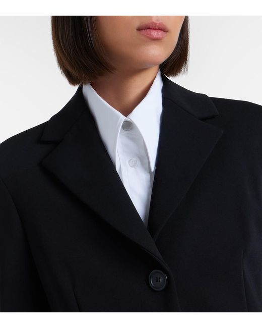 Sportmax Black Single-Breasted Blazer