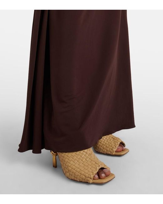 Bottega Veneta Natural Knot Embellished Intrecciato Leather Mules