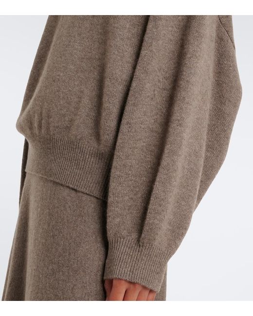 Lisa Yang Brown Doria Cashmere Sweater