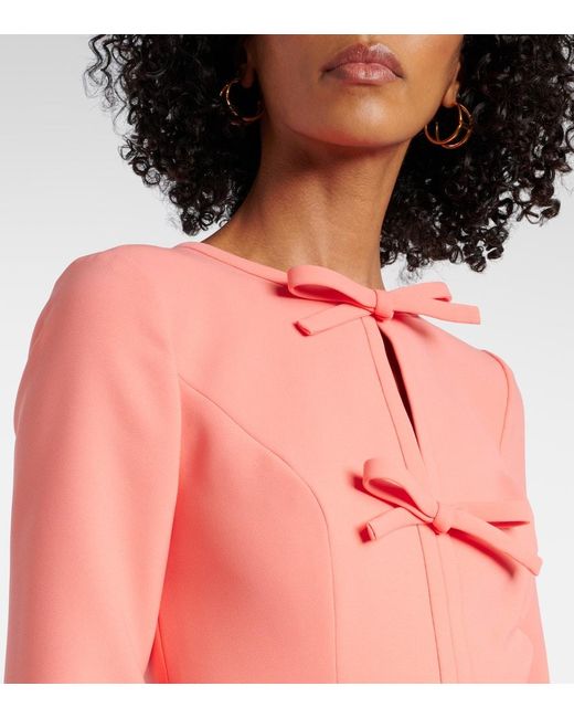 Carolina Herrera Pink Robe Aus Crepe