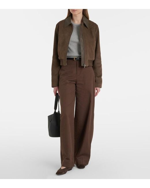 Vince Green Suede Blouson Jacket