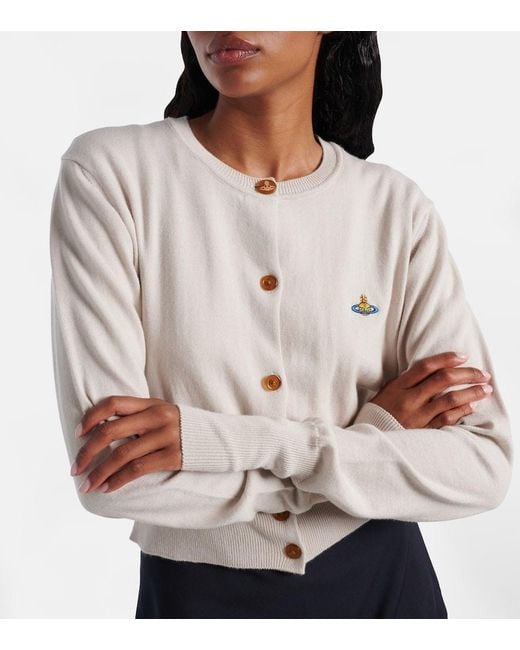Cardigan Bea Orb De Algodon Y Cachemir Vivienne Westwood de color Natural