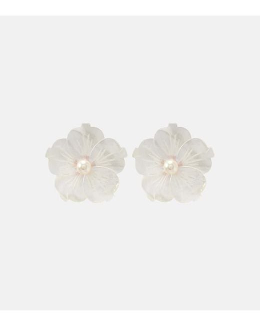 Boucles D'Oreilles Zia Jennifer Behr en coloris White