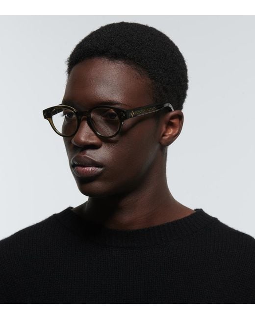 Dior Brown Cd Diamondo R1I Round Glasses for men