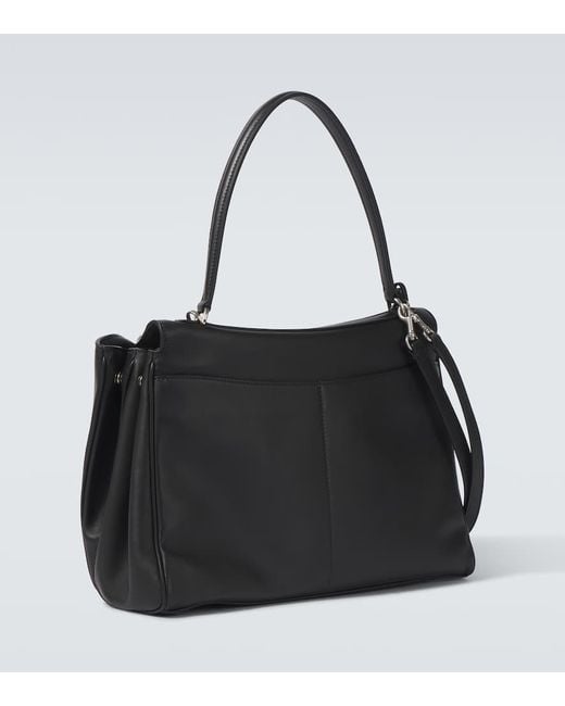 Balenciaga Rodeo Medium Leather Shoulder Bag in Black for