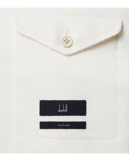Blazer De Pique De Algodon Dunhill de hombre de color White