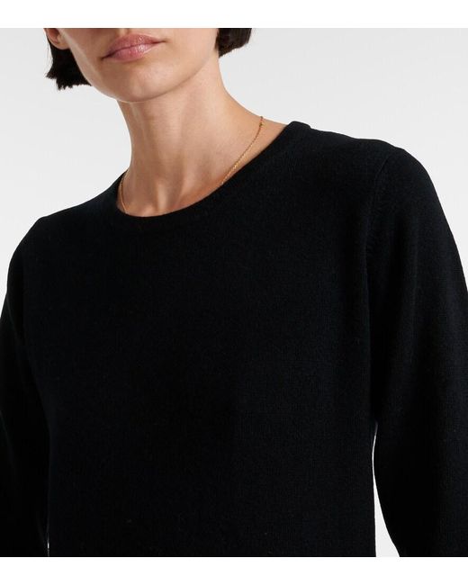 Jardin Des Orangers Black Allude Wool And Cashmere Minidress