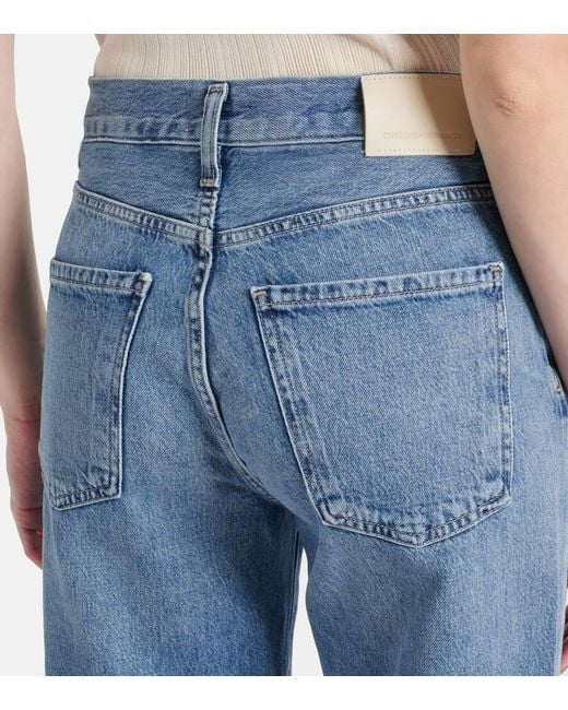 Jeans Annina A Vita Alta E Gamba Larga di Citizens of Humanity in Blue