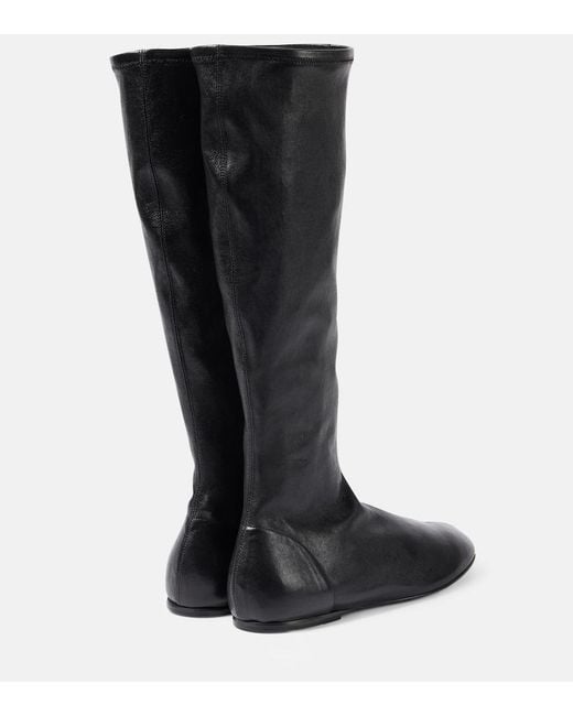 Co. Black Leather Knee-High Boots