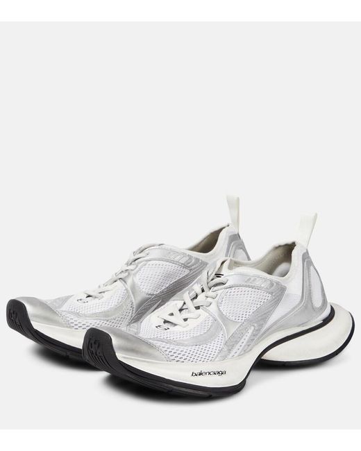 Balenciaga White "Circuit" Sneakers
