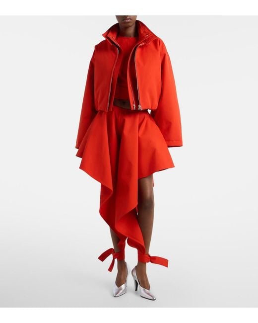 Alaïa Layered Cotton Bomber Jacket