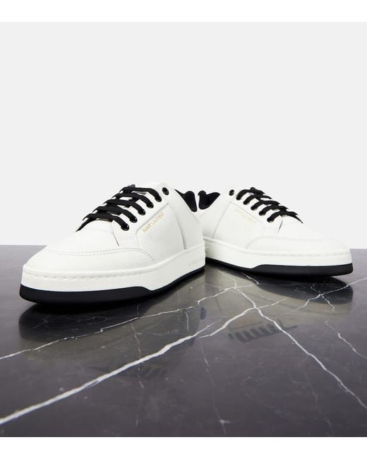 Saint Laurent White Sl-61 Low Sneaker