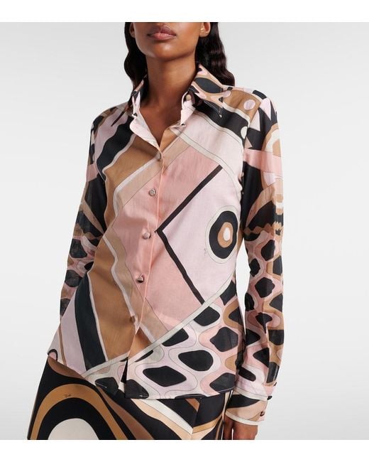 Emilio Pucci Pink Vivara Cotton Shirt