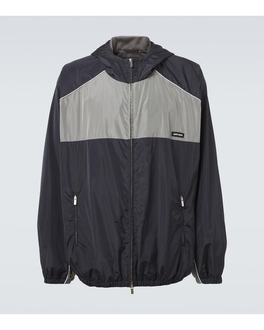 Miu Miu Black Logo Oversized Track Jacket for men