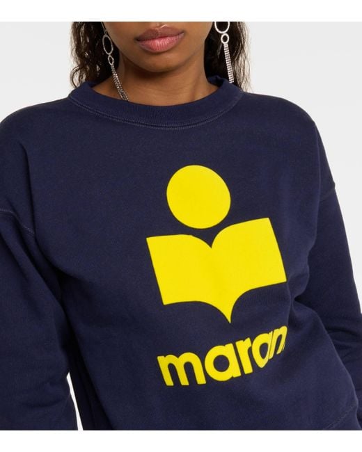Sweat-shirt Moby a logo Isabel Marant en coloris Blue