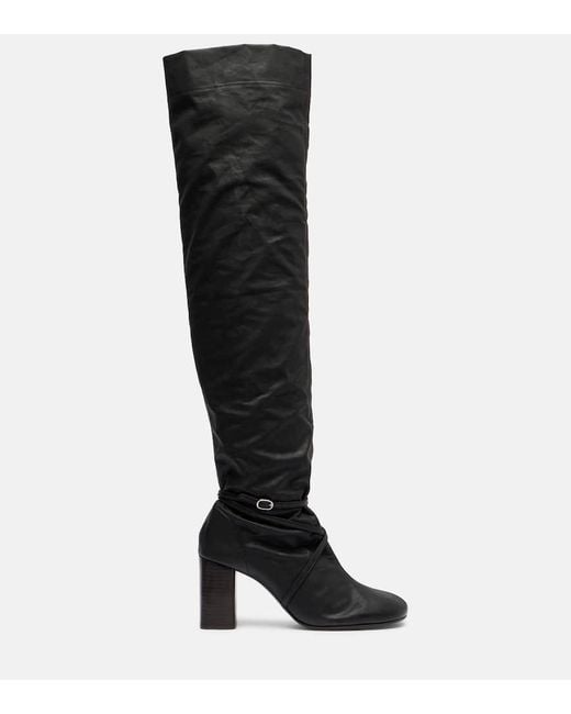 Lemaire Black Overknee-Stiefel Anatomic 80
