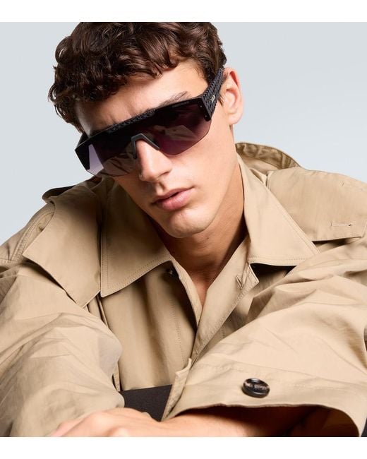 Dior Blue Dior3D M2U Shield Sunglasses for men