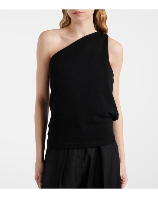 Rohe Black One-Shoulder Wool And Cashmere-Blend Top