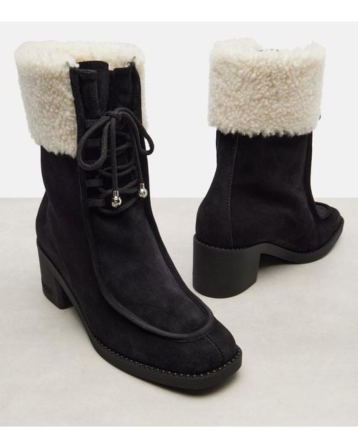 Jimmy Choo Black Hali 60 Suede Ankle Boots